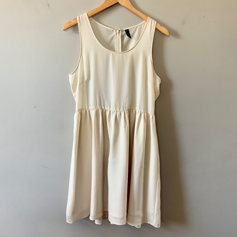 Vero Moda Cream Babydoll Dress